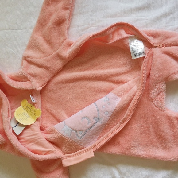 NEW lc waikiki fluffy peach kitten bunting suit 6-9 months baby girl - Picture 9 of 10